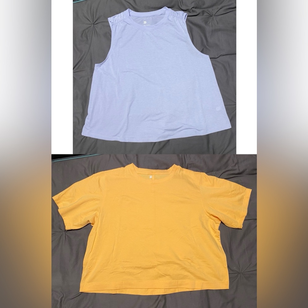 LOT OF 2!! All In Motion Athletic Tops - Like New - Size Large